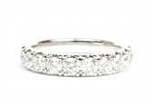 14K WHITE GOLD DIAMOND BAND