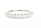 14K WHITE GOLD DIAMOND BAND