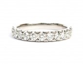 14K WHITE GOLD DIAMOND BAND