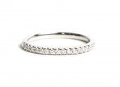 14K WHITE GOLD DIAMOND BAND