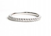 14K WHITE GOLD DIAMOND BAND