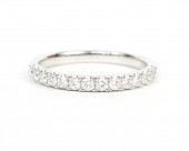 14K WHITE GOLD DIAMOND  BAND