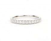 14K WHITE GOLD DIAMOND BAND