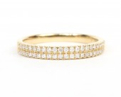 14K YELLOW GOLD DIAMOND BAND