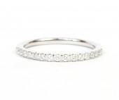 14K WHITE GOLD DIAMOND BAND