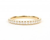 18K YELLOW GOLD DIAMOND BAND