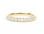 14K YELLOW GOLD DIAMOND BAND