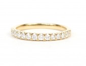 14K YELLOW GOLD DIAMOND BAND
