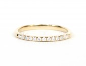 14K YELLOW GOLD DIAMOND BAND