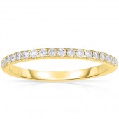 14K YELLOW GOLD DIAMOND BAND