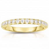 14K YELLOW GOLD .30CTW DIAMOND BAND