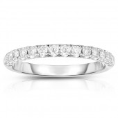 14K WHITE GOLD DIAMOND BAND