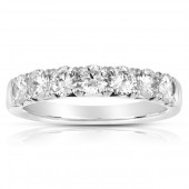 14K WHITE GOLD DIAMOND BAND