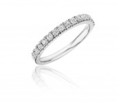 14K WHITE GOLD DIAMOND BAND .50CTW