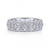 14K White Gold 0.32 Ctw Diamond Ring