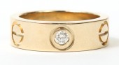 14K Yellow Gold .26Ctw Diamond Band