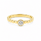 14K YELLOW GOLD DIAMOND RING