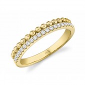 14K YELLOW GOLD .18CTW DIAMOND BAND