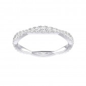 14K WHITE GOLD DIAMOND STACKABLE BAND