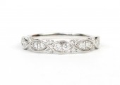 14K WHITE GOLD DIAMOND STACKABLE BAND