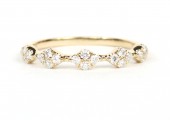 14K YELLOW GOLD DIAMOND STACKABLE RING