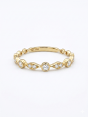 14K YELLOW GOLD DIAMOND STACKABLE BAND