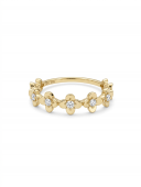 14K YELLOW GOLD DIAMOND STACKABLE BAND
