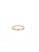 14K YELLOW GOLD DIAMOND STACKABLE RING