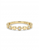 14K YELLOW GOLD DIAMOND STACKABLE RING