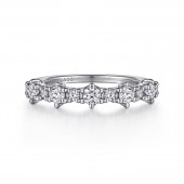 14K WHITE GOLD DIAMOND BAND
