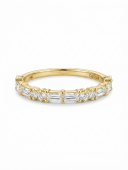14K YELLOW GOLD DIAMOND STACKABLE BAND