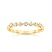 14K YELLOW GOLD .18CTW STACKABLE BAND