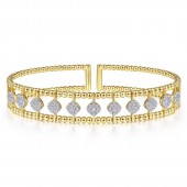 14KY .71CTW Fashion Diamond Bangle