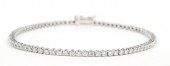 14K WHITE GOLD DIAMOND TENNIS BRACELET