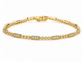 14K YELLOW GOLD DIAMOND BRACELET
