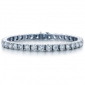 14K WHITE GOLD DIAMOND TENNIS BRACELET