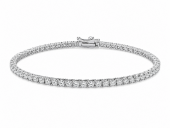 14K WHITE GOLD DIAMOND TENNIS BRACELET
