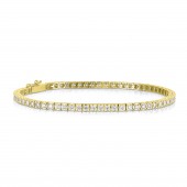 14K YELLOW GOLD 2.00CTW TENNIS BRACELET