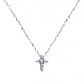 14Kw .10Ctw Diamond Cross