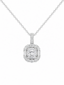 14K WHITE GOLD DIAMOND PENDANT