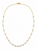 14K YELLOW GOLD  MULTI-DIAMOND CHAIN