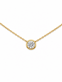 14K YELLOW GOLD DIAMOND PENDANT