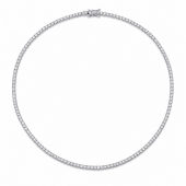 LAB GROWN DIAMOND 14K WHITE GOLD TENNIS NECKLACE