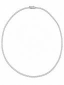 14K WHITE GOLD DIAMOND TENNIS NECKLACE