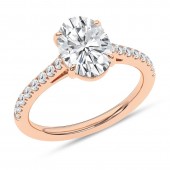 LAB GROWN 14K YELLOW GOLD ENDAGEMENT RING