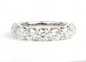 14K WHITE GOLD LAB GROWN DIAMOND BAND 4.00CTW