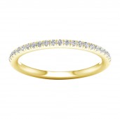 LAB GROWN DIAMOND 14K YELLOW GOLD WEDDING BAND