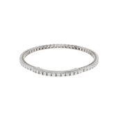 LAB GROWN 14K WHITE GOLD ETERNITY TENNIS BRACELET 5.00ctw