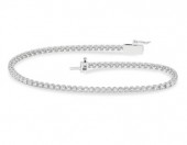 14K WHITE GOLD LAB GROWN DIAMOND TENNIS BRACELET 3CTW