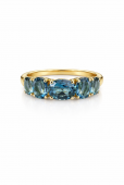 14K YELLOW GOLD LONDON BLUE TOPAZ RING
